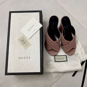 Gucci Managa Kid Carmine Rose sandals size 36